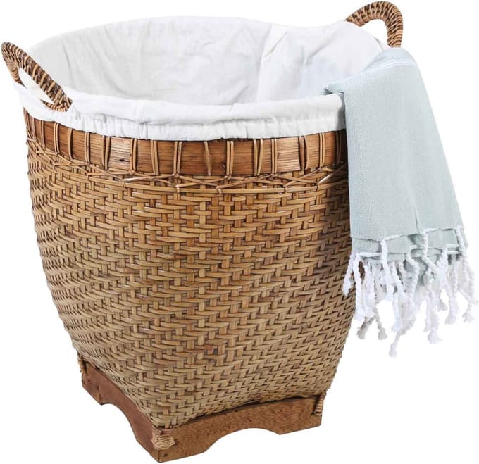 Rotan wasmand Lea met handvat
