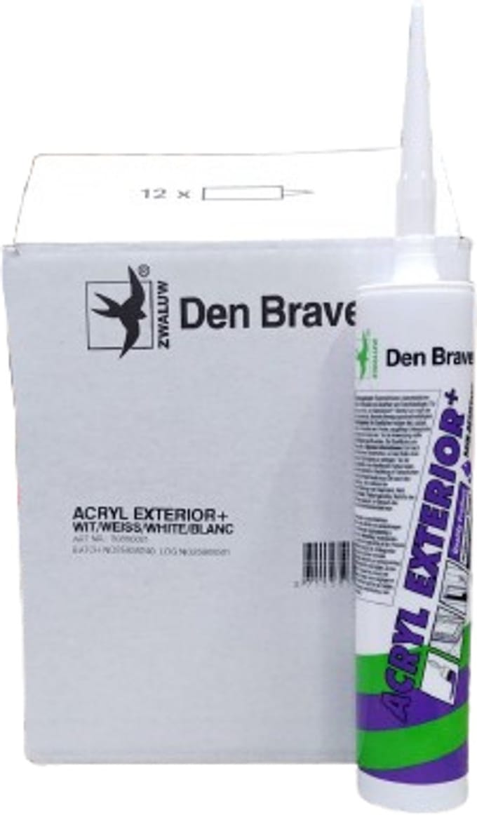 Den Braven Zwaluw Acrylaatkit Exterieur Wit (doos 12 kokers)