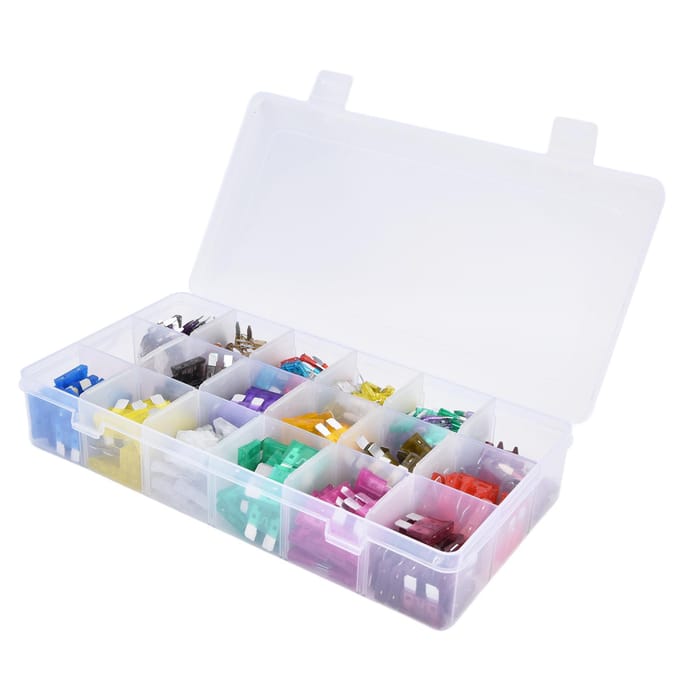 485 Stuks Steekzekeringen Assortiment Aluminiumlegering Auto Zekeringen Medium Klein 2A?40A white
