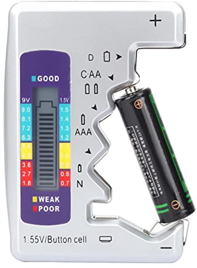 Digitale Batterij Tester voor Lithium Batterijen - Capaciteitsmeter voor Batterijen
