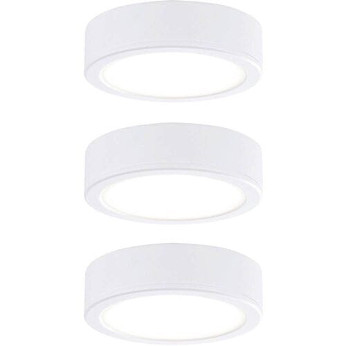 Paulmann Pukk LED onderkastverlichting set - 3 x 210 lm - 2700K warmwit - rond wit