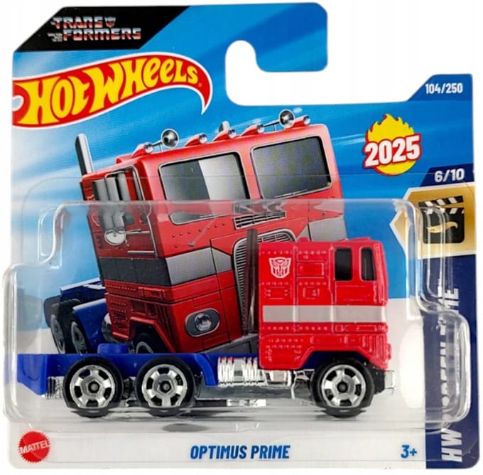 Hot Wheels Optimus Prime Transformers Schaal 1:64 - HW-schermtijd