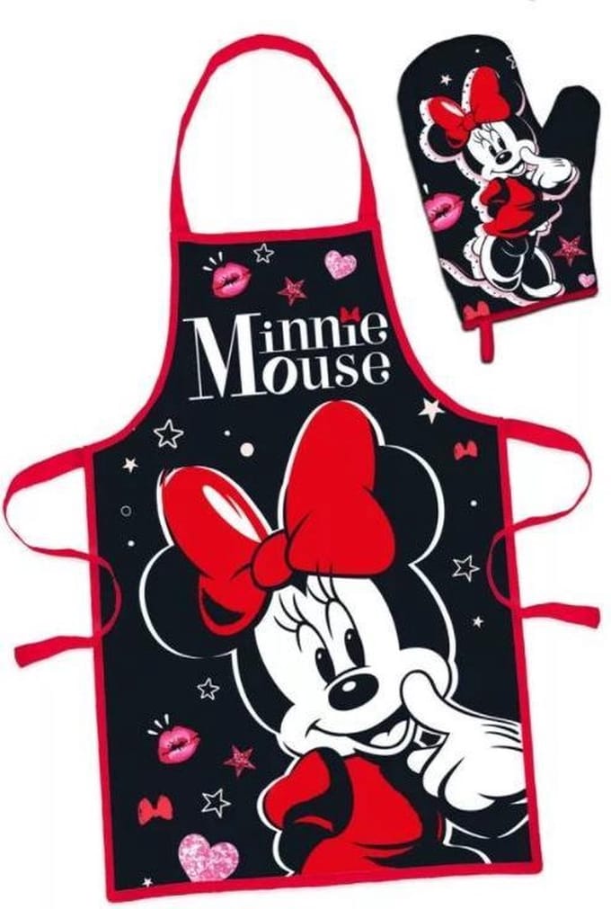 Kookschort + ovenwant Minnie Mouse