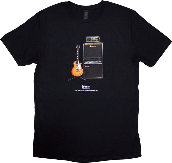Oasis - Definitely Maybe Guitar Heren T-shirt - 2XL - Zwart