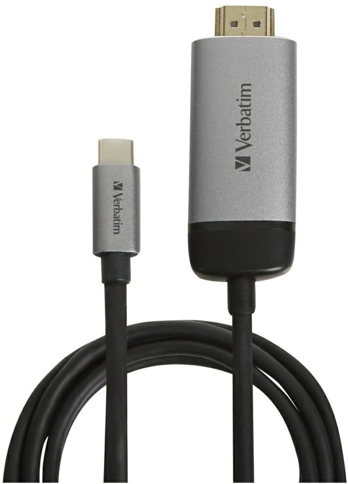 Verbatim USB-C Adapterkabel [1x USB-C stekker - 1x HDMI-stekker] 49144 1.50 m 4K UHD