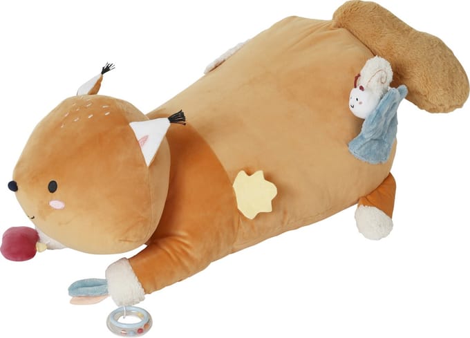 Vertbaudet Grote activiteitenknuffel eekhoorn LES AMIS DE LA FORжT