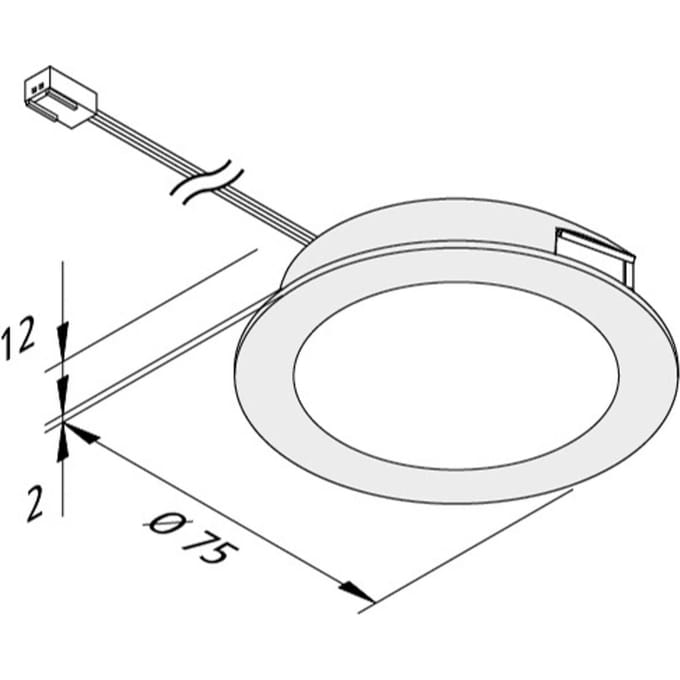 Hera LED meubelverlichting FAR 68 5/set staal 4W 930