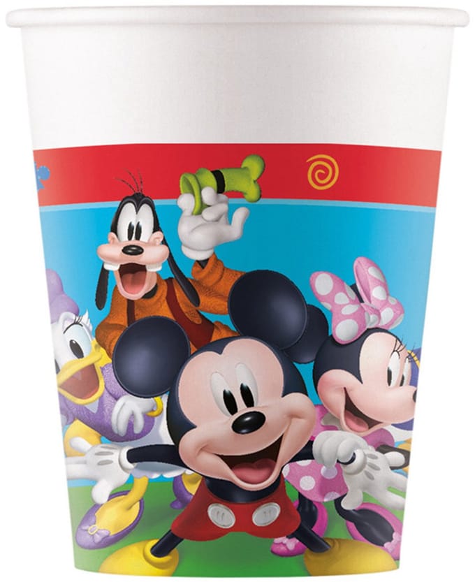 Mickey Mouse Bekers Papier FSC 200 ml - 8 stuks