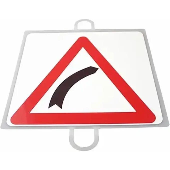 Verkeerswaarschuwingsbord nr. 11 (bocht naar rechts)