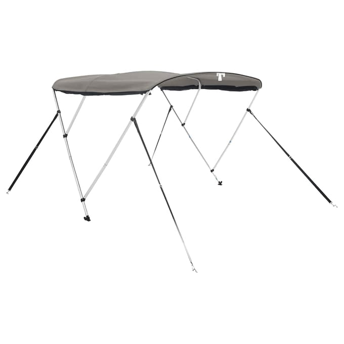 vidaXL - Biminitop - 3 - bogen - met - mesh - zijwanden - 183x(185-198)x137 - cm