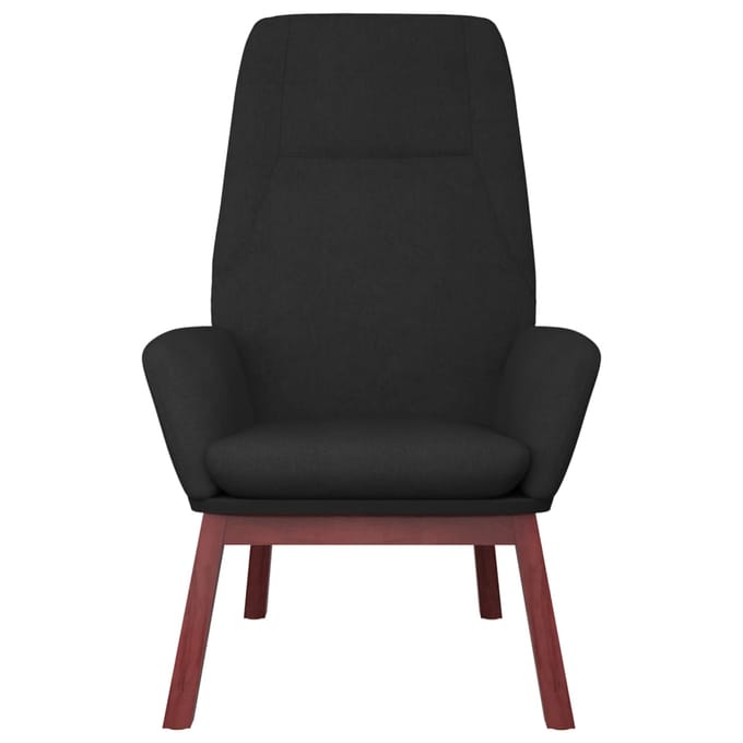vidaXL - Relaxstoel - stof - zwart