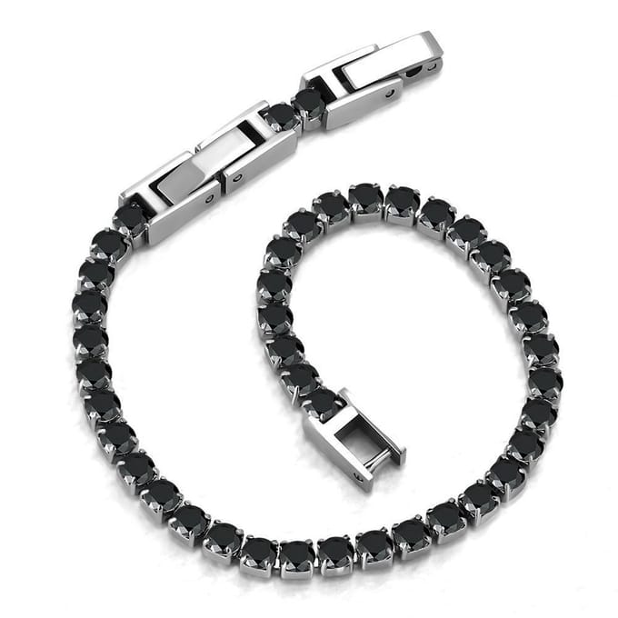 Montebello Armband Catinca Black - 316L Staal - 3mm - 18+3cm