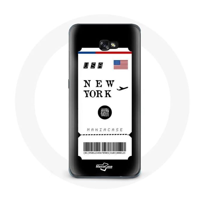 Case voor Samsung Galaxy A5 2017 New York vliegticket