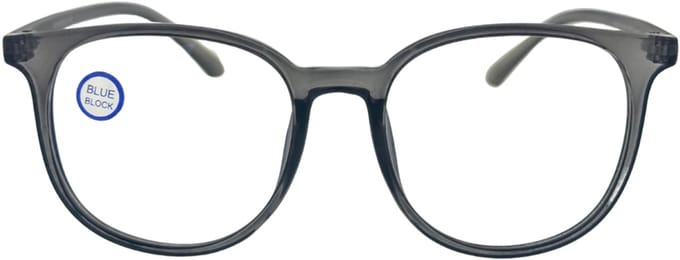 Fangle Computerbril Big Round Gray +1.0