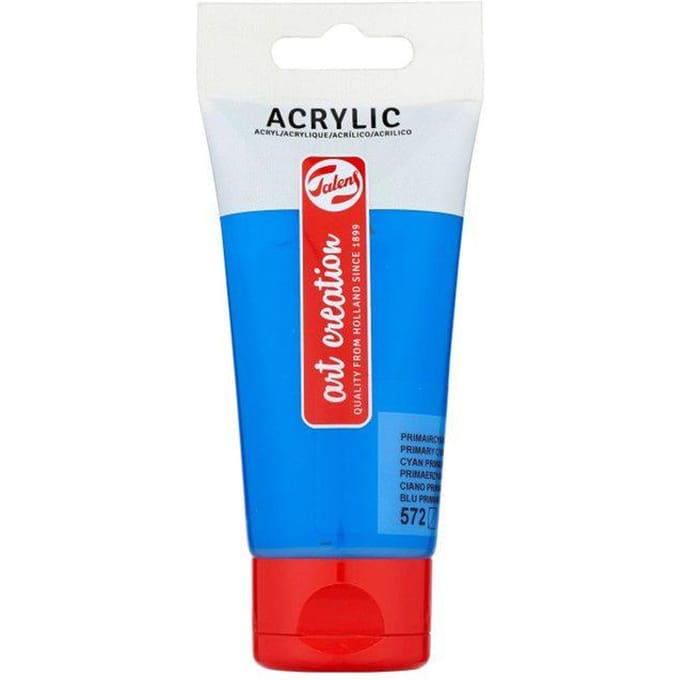 Tube de peinture acrylique Art Creation Talens 75ml cyan primaire