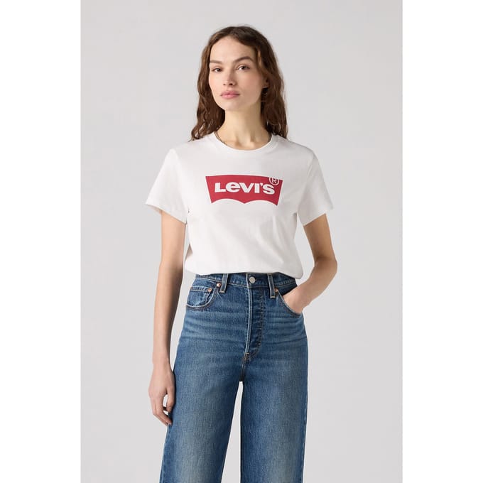 Levi's The Perfect Tee Maat: S | Tops Outlet | Dames | Wit