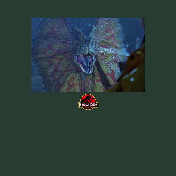 Jurassic Park Dilophosaurus Hoodie - Green - S