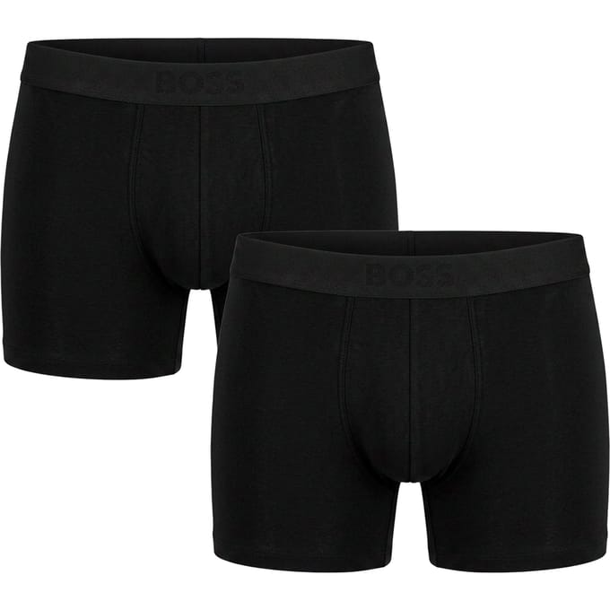 HUGO BOSS Ultrasoft boxer briefs (2-pack) - heren boxers normale lengte modal - zwart
