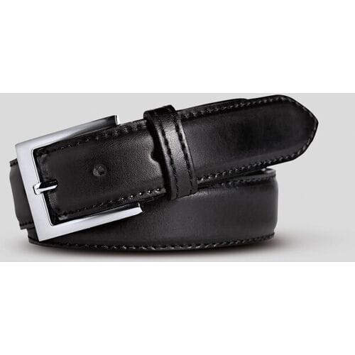 Meyer Riem Stretchleren Uni Color Zwart / male