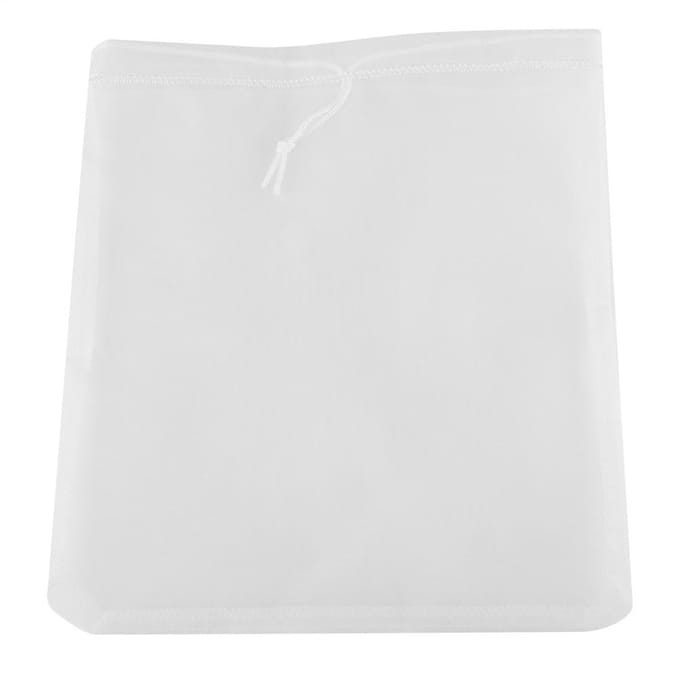 Passoire en tissu maillé nylon pour lait de noix d'amande, sac filtrant réutilisable, passoire de cuisine white