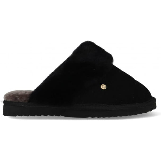 Warmbat Warmbat Flurry Pantoffels zwart Suede