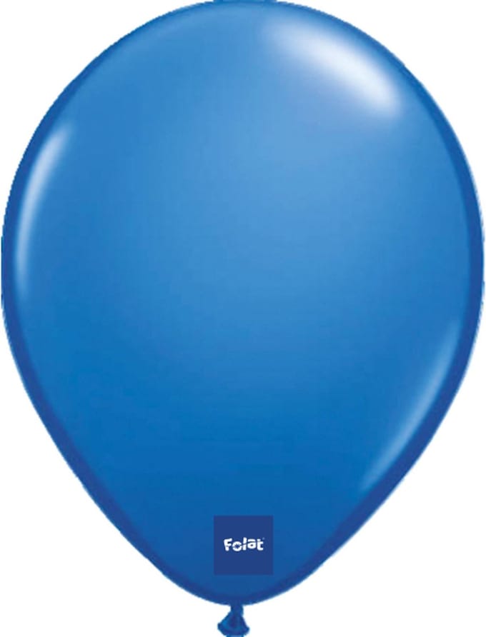 Metallic donker blauwe ballonnen 10 stuks