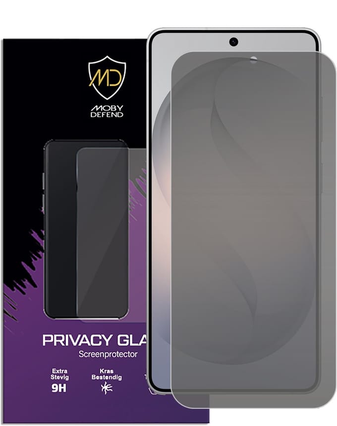 MobyDefend Screenprotector - Geschikt voor Samsung Galaxy S26 Ultra - HD Privacy Glass Screensaver