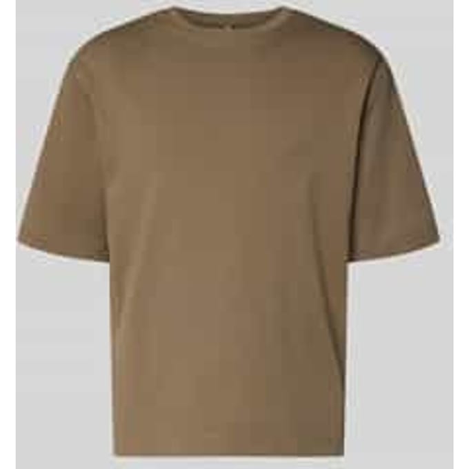 T-shirt met logoprint en ronde hals