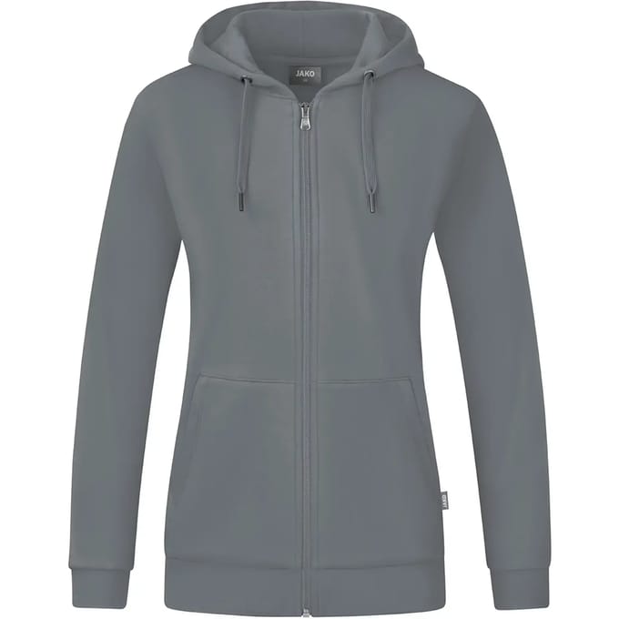 Jako Organic Jas Met Kap Dames - Steengrijs | Maat: 48