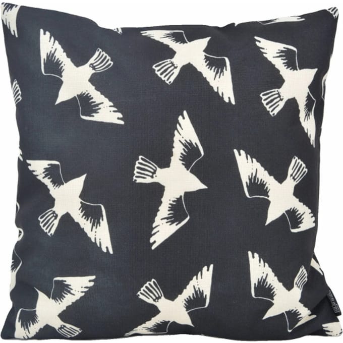 Gek op kussens! Sierkussen black birds | 45 x 45 cm | katoen/linnen