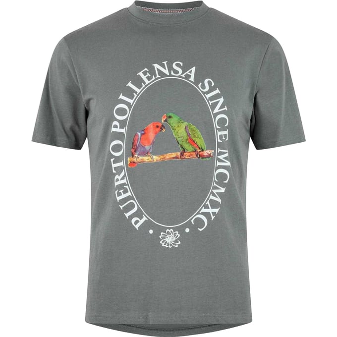 Threadbare Heren Normaal T-Shirt (Leisteen)
