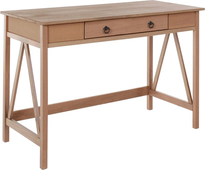 Titian-Bureau - 1-lade - Grijs Grenen