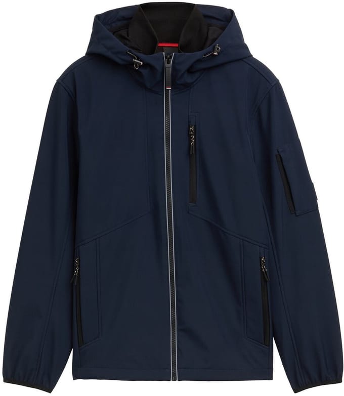 Tom Tailor - Softshell jas met capuchon - Maat S - sky captain blue