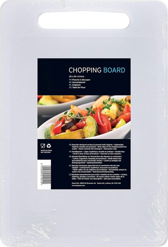 Famanu - Witte Snijplank – Multifunctioneel – Antislip – 35x24 cm – Met Handvat