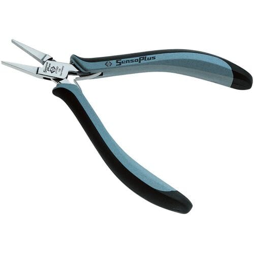 C.K T3770D 120 Platte tang ESD Recht Carbonstaal 130 mm