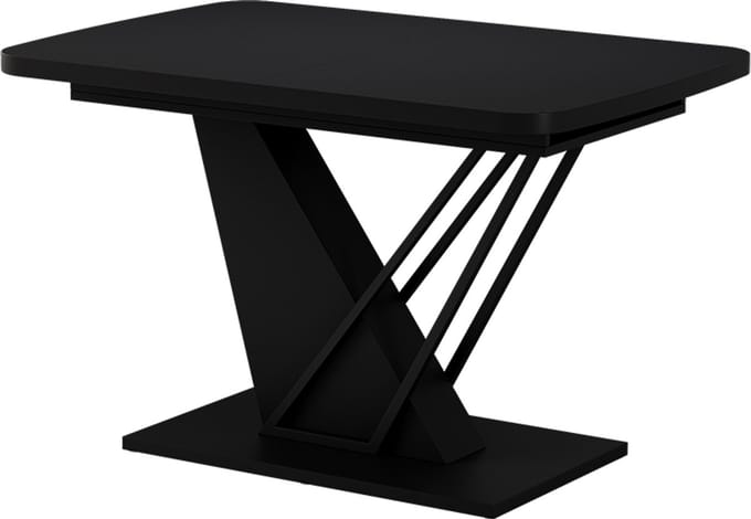 Vicco Eettafel Fenaro, Zwart, 120-160 x 80 cm uitschuifbaar