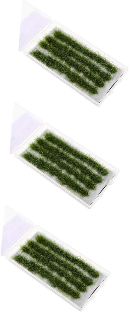 Kunstgras Miniatuur - Diorama Gras - Landschap Bouwen - Realistische Textuur - 3 Dozen - Groen