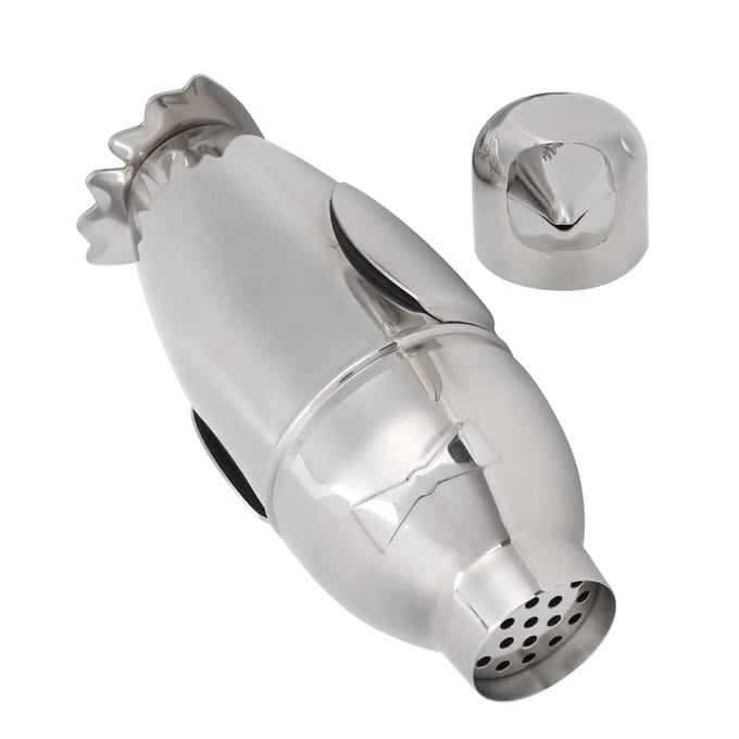 Cocktailshaker Klassiek Retro Roestvrij Staal 500ml Inhoud Professionele Tools voor Professioneel white