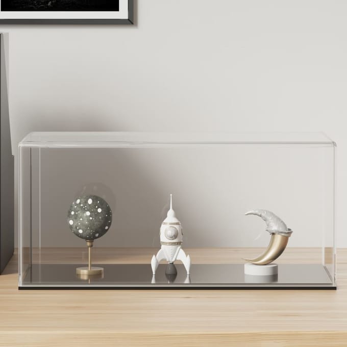 vidaXL - Vitrine - transparant - 30x15x14 - cm - acryl