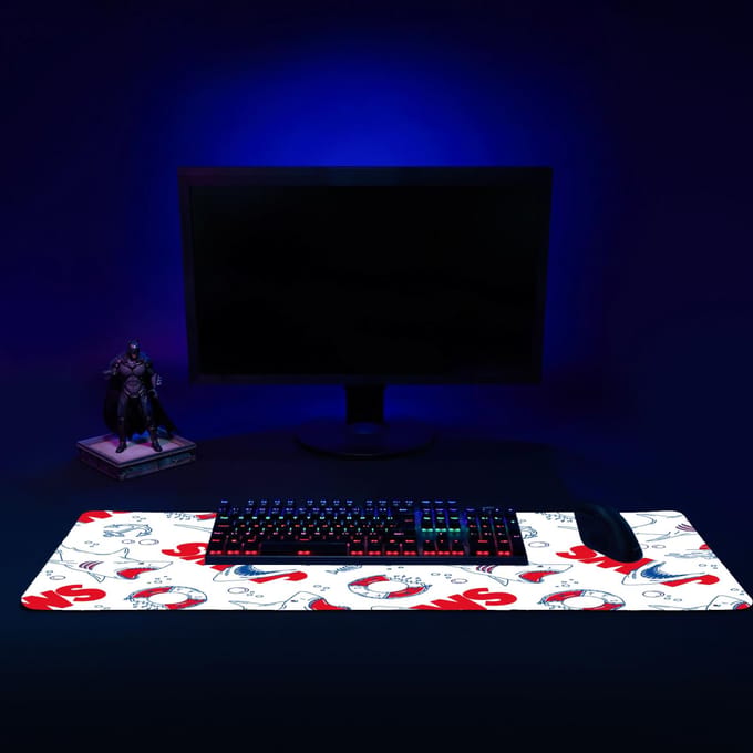 Jaws Life Preserver Gaming Mouse Mat - Medium