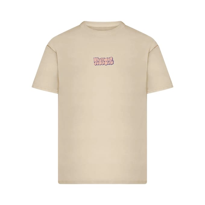 Mister Tee - Crown Car Oversize Heren Tshirt - S - Creme