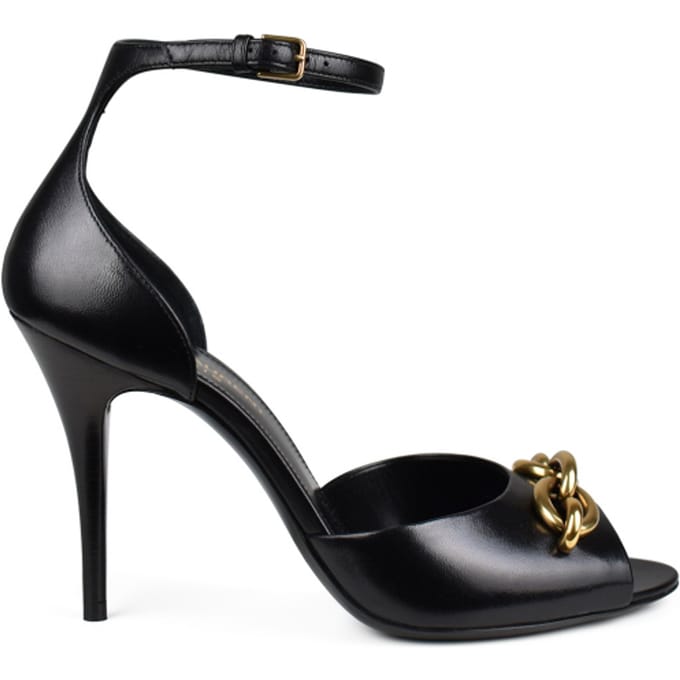 Saint Laurent Sandalen Le Maillon Zwart