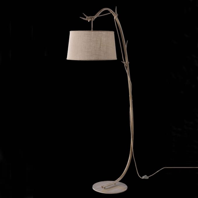 Mantra Iluminación Vloerlamp Sabina met textielen kap