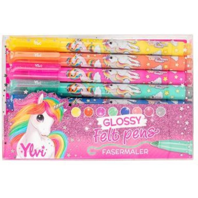 Ylvi en de Minimoomis glossy viltstiften Verven en kleuren