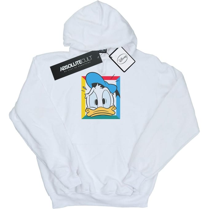 Disney Jongens Donald Duck Panicked Hoodie (Wit)