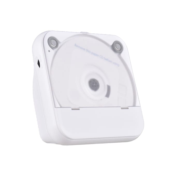 CD-speler met afstandsbediening BT Draagbare Desktop CD-speler voor thuis LED-scherm Ingebouwd wit