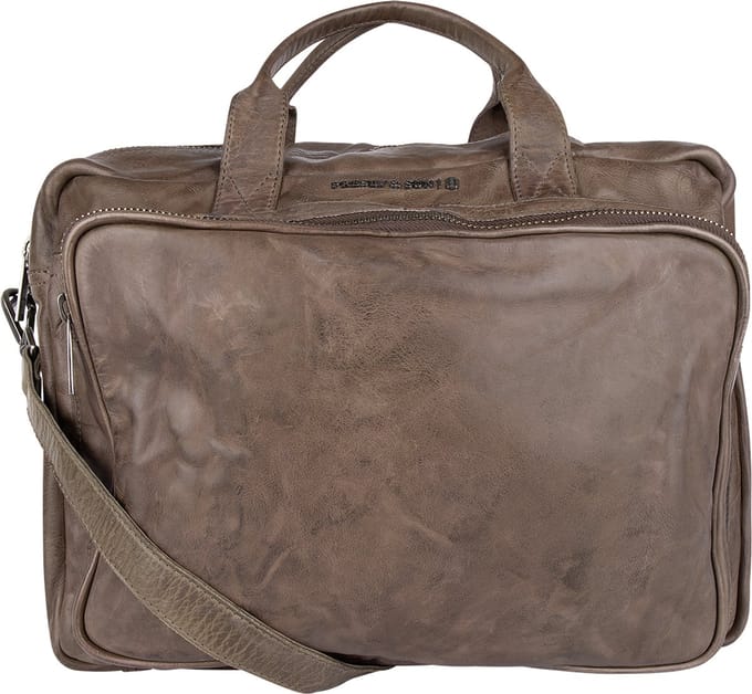 Presly & Sun Heren - Leren tas - Olive