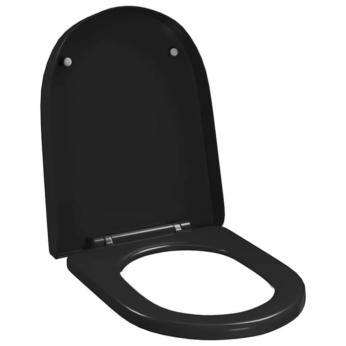 vidaXL - Toiletbril - soft-close - met - quick-release - ontwerp - zwart