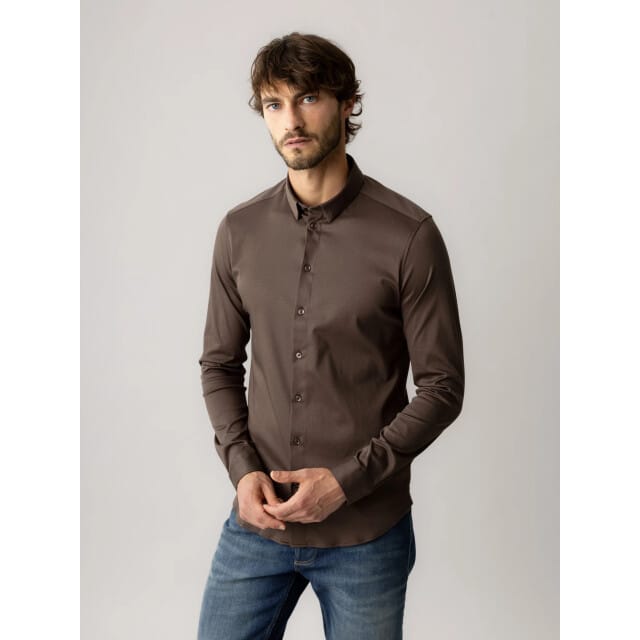 Mos Mosh 500940 769 mosmosh gallery mmgmarco jersey shirt chocolate brown