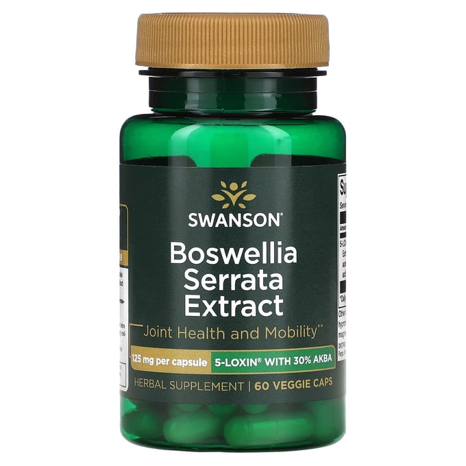 Boswellia Extract, 125mg, 60 Vegetarische Capsules
